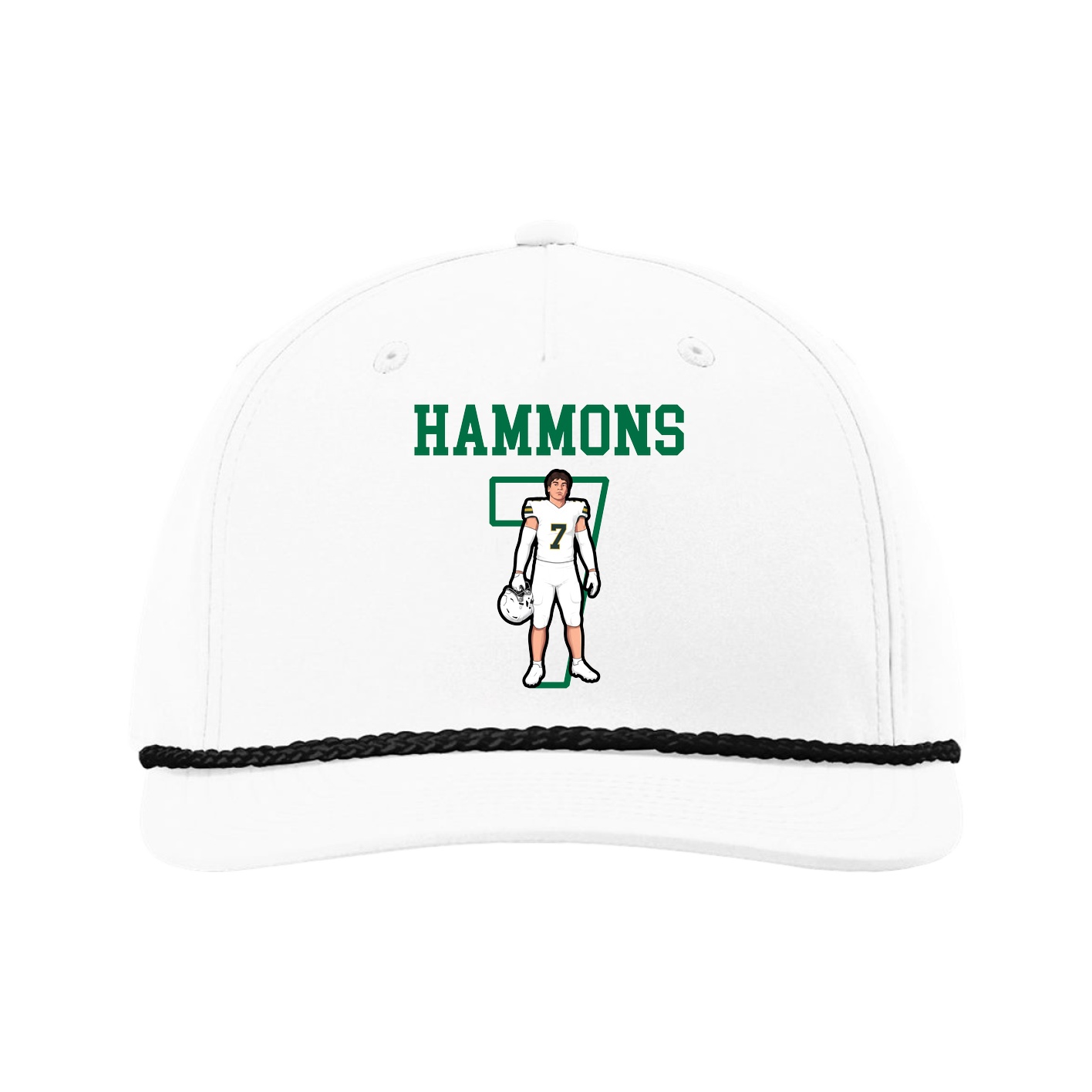 Five-Panel Classic Rope Cap — Shirsey in White