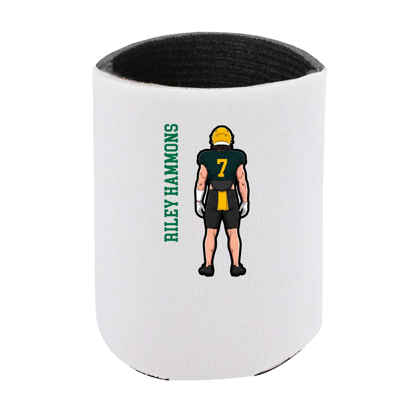 Can Holder — Name Vertical in White