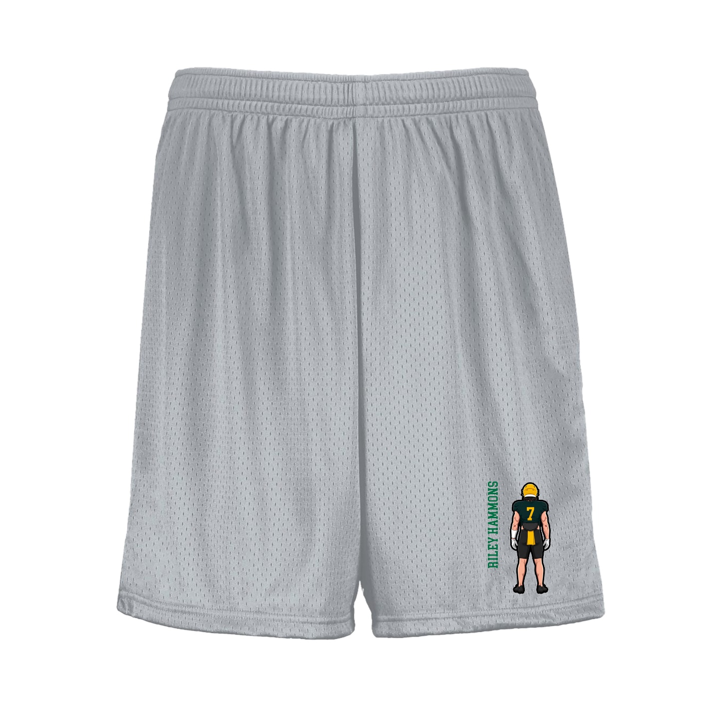 Shorts — Name Vertical in Silver