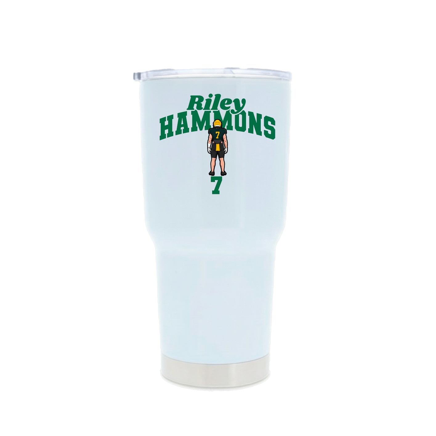 30oz Stainless Steel Tumbler — Signature Arch in White