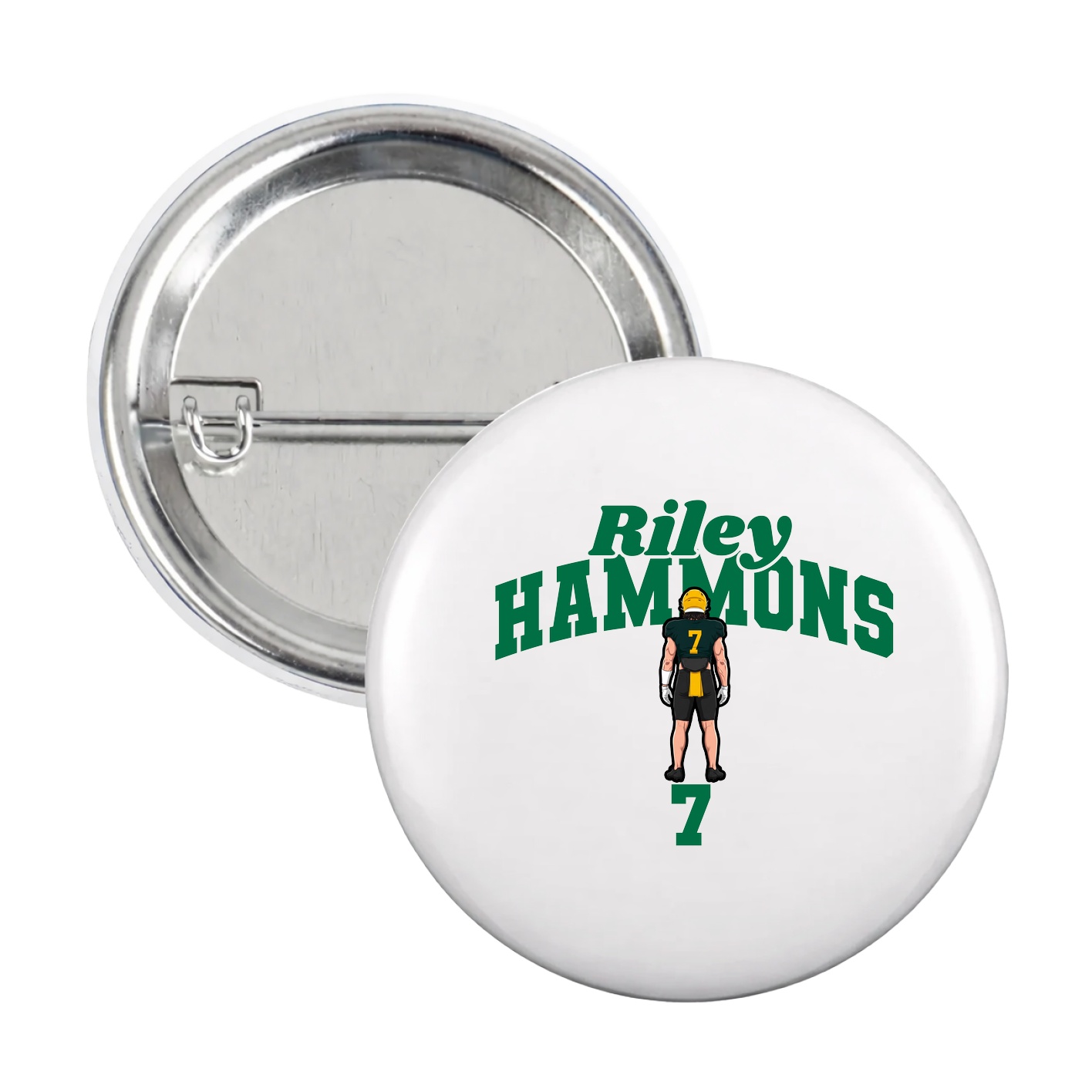 Game Day Button — Signature Arch in White