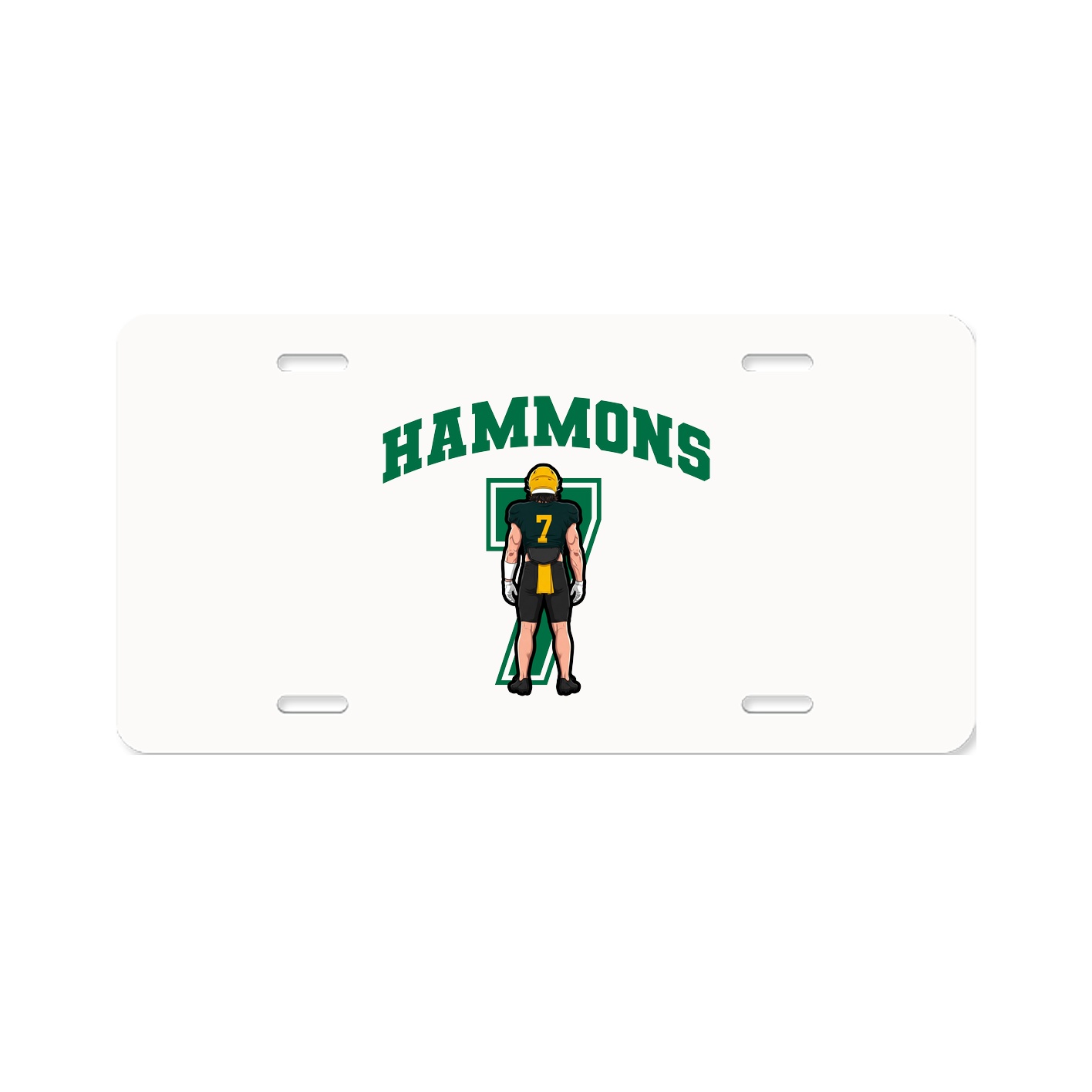 License Plate — Number in Classic