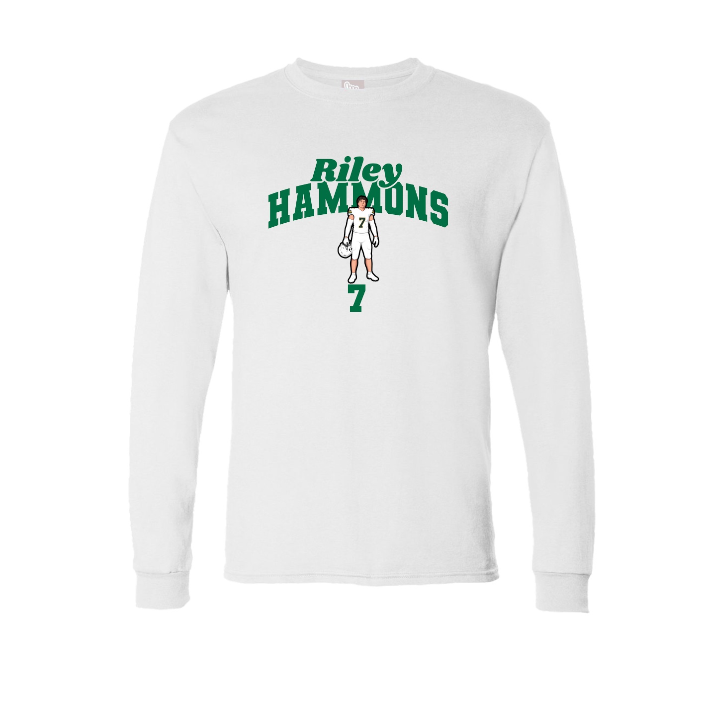 Long Sleeve Tee — Signature Arch in White