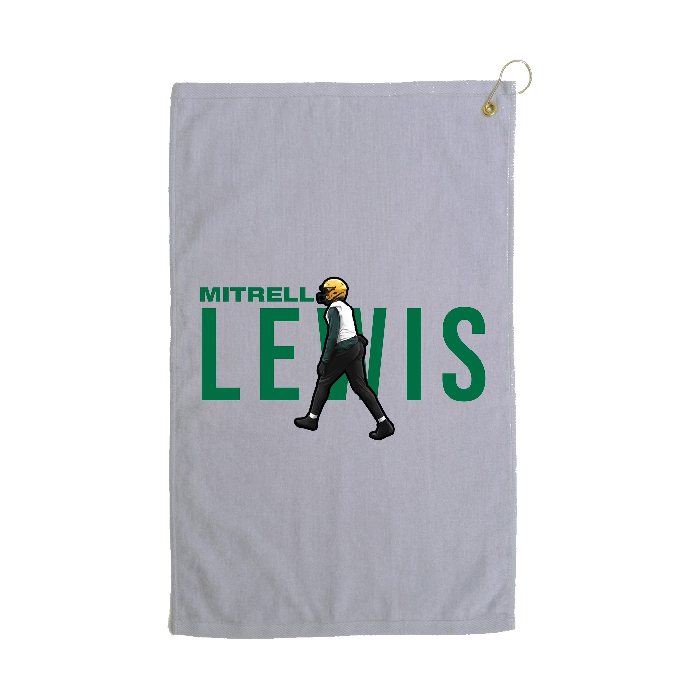 Golf Towel — Player Name in Grey