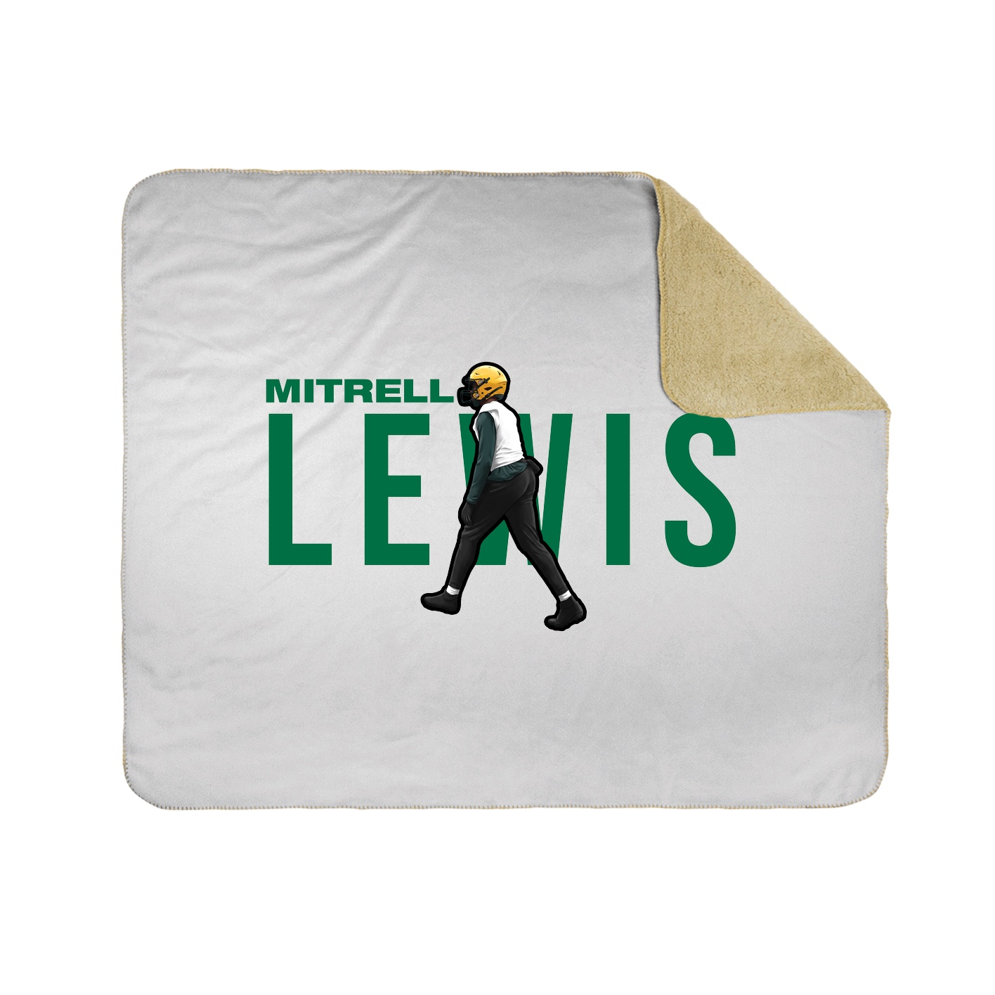 Throw Blanket — Player Name in White