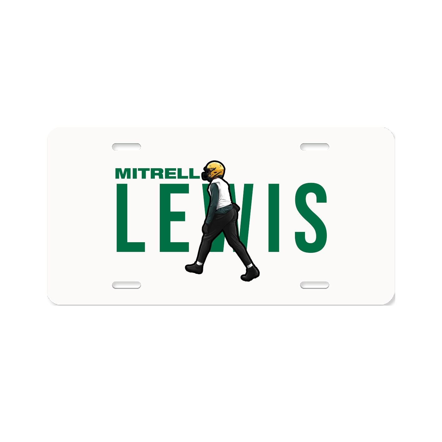 License Plate — Player Name in Classic