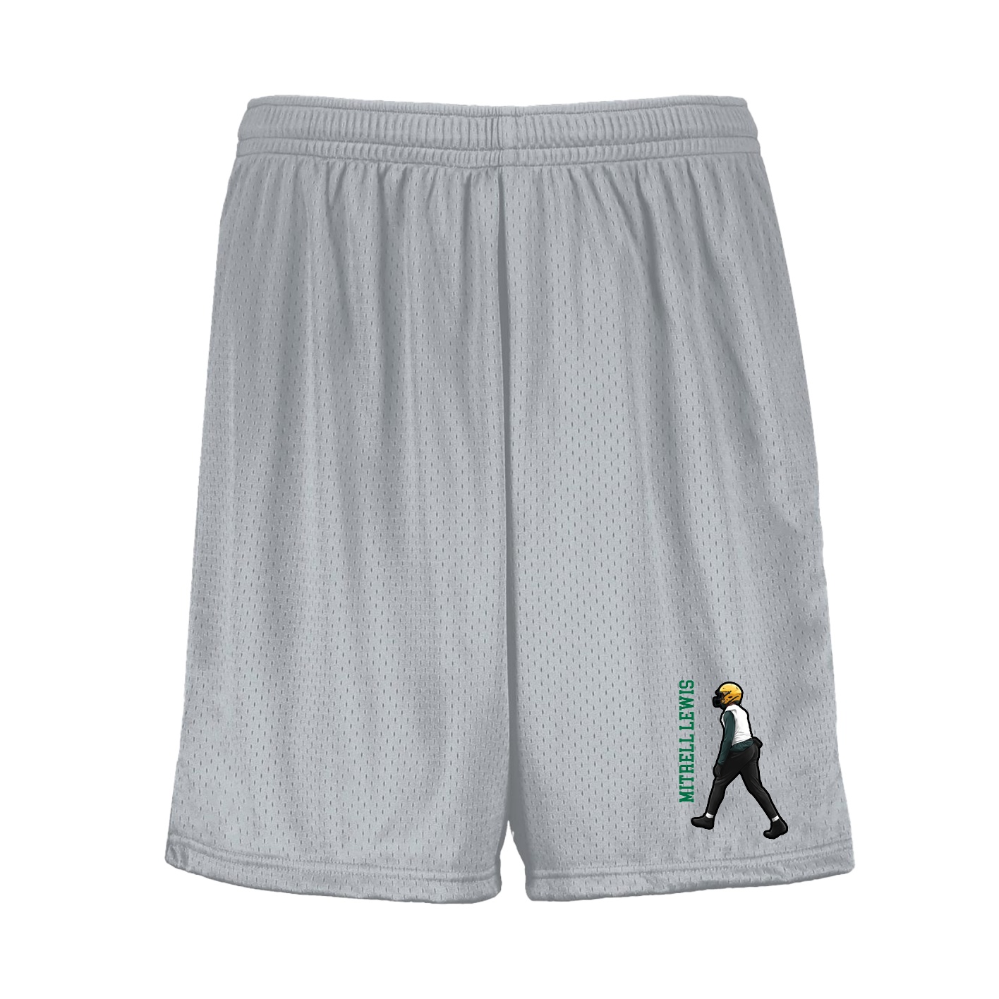 Shorts — Name Vertical in Silver