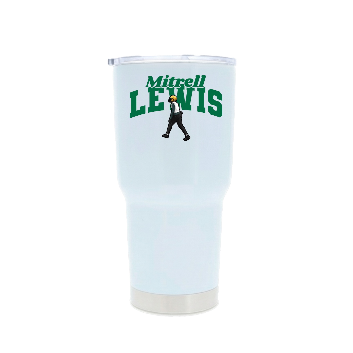30oz Stainless Steel Tumbler — Signature Arch in White