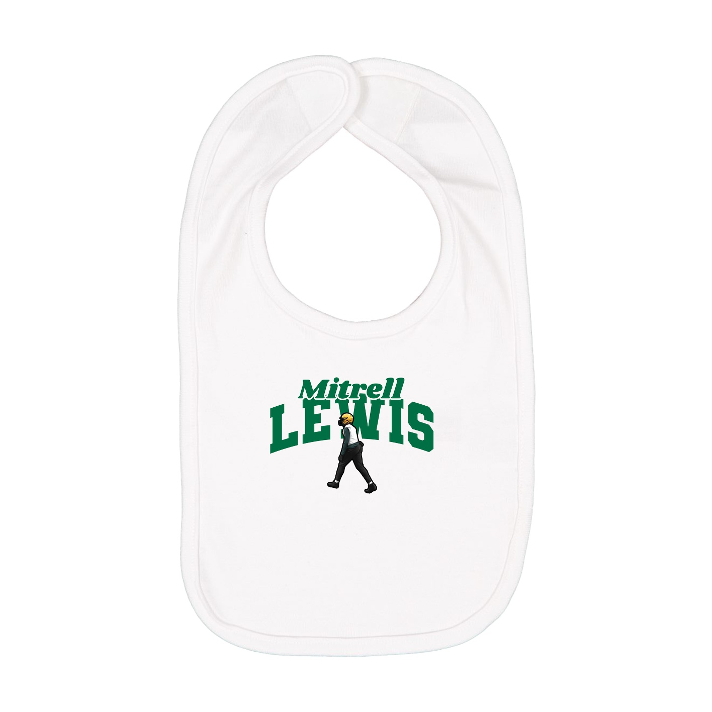 Infant Bib — Signature Arch in White