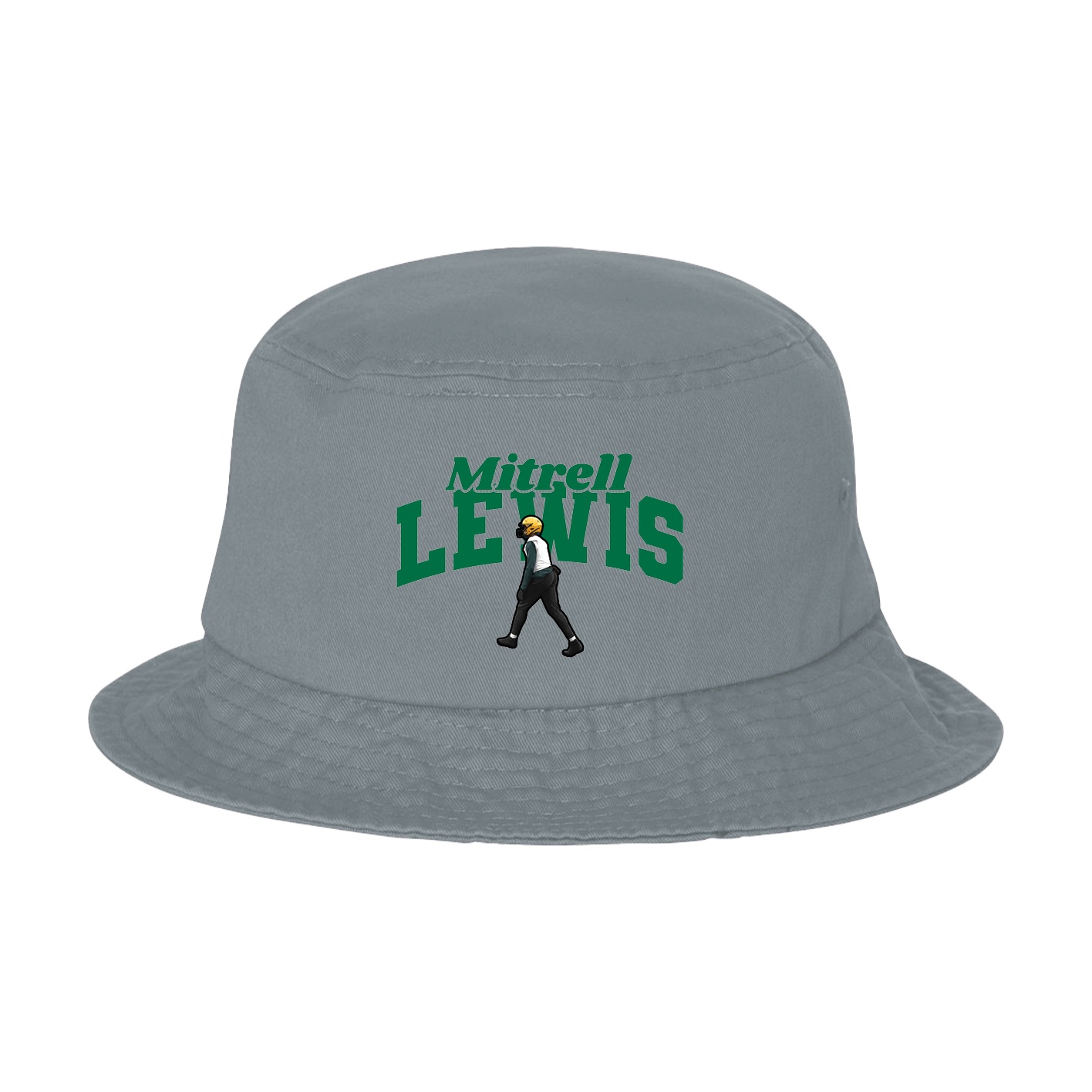 Bucket Cap — Signature Arch in Grey