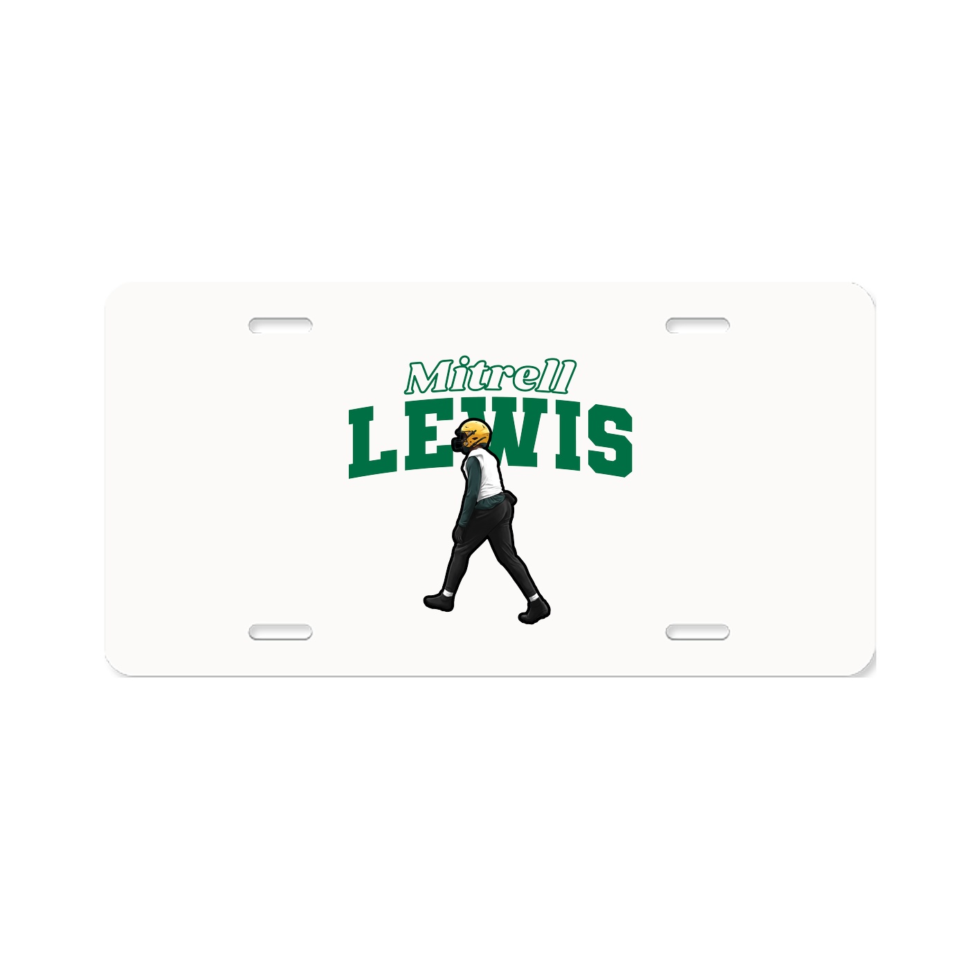 License Plate — Name Arch in Classic