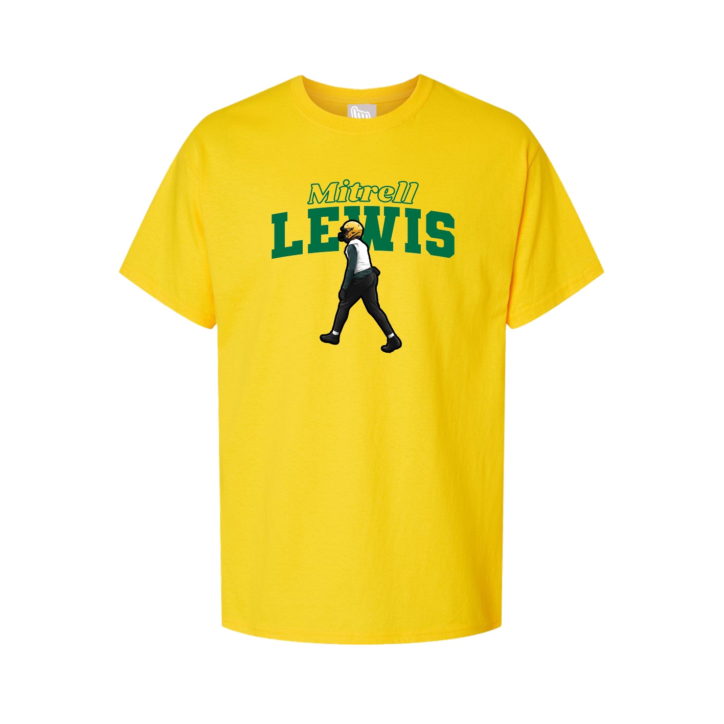 Youth Tee — Name Arch in Gold