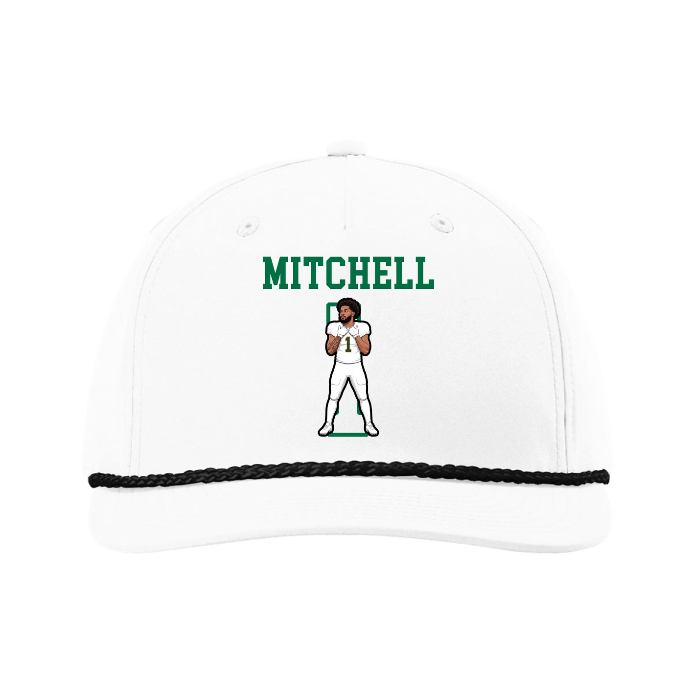 Five-Panel Classic Rope Cap — Shirsey in White