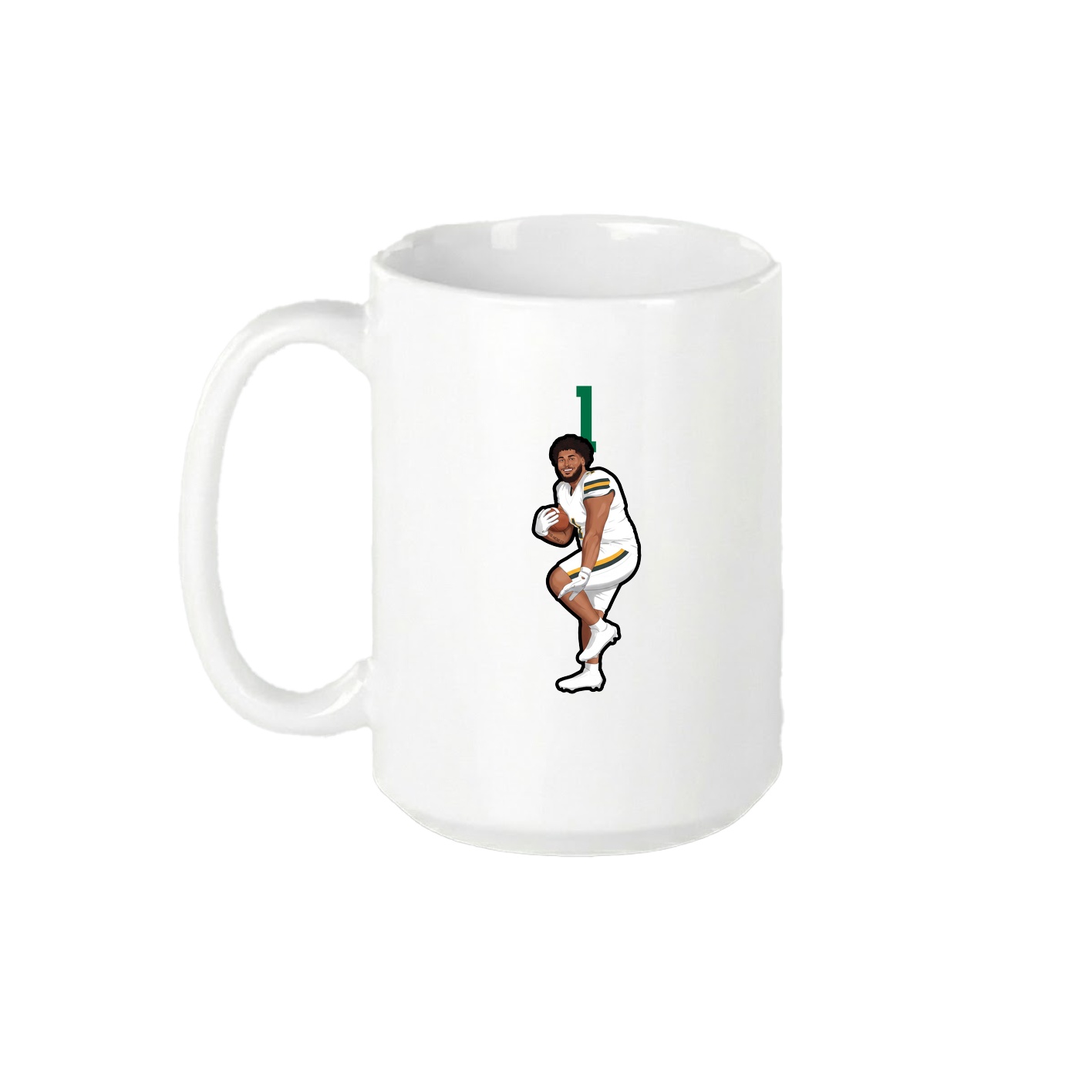 15oz Coffee Mug — Number Top in White