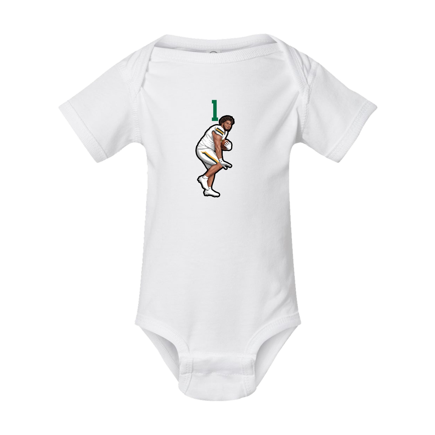Baby Onesie — Number Top in White