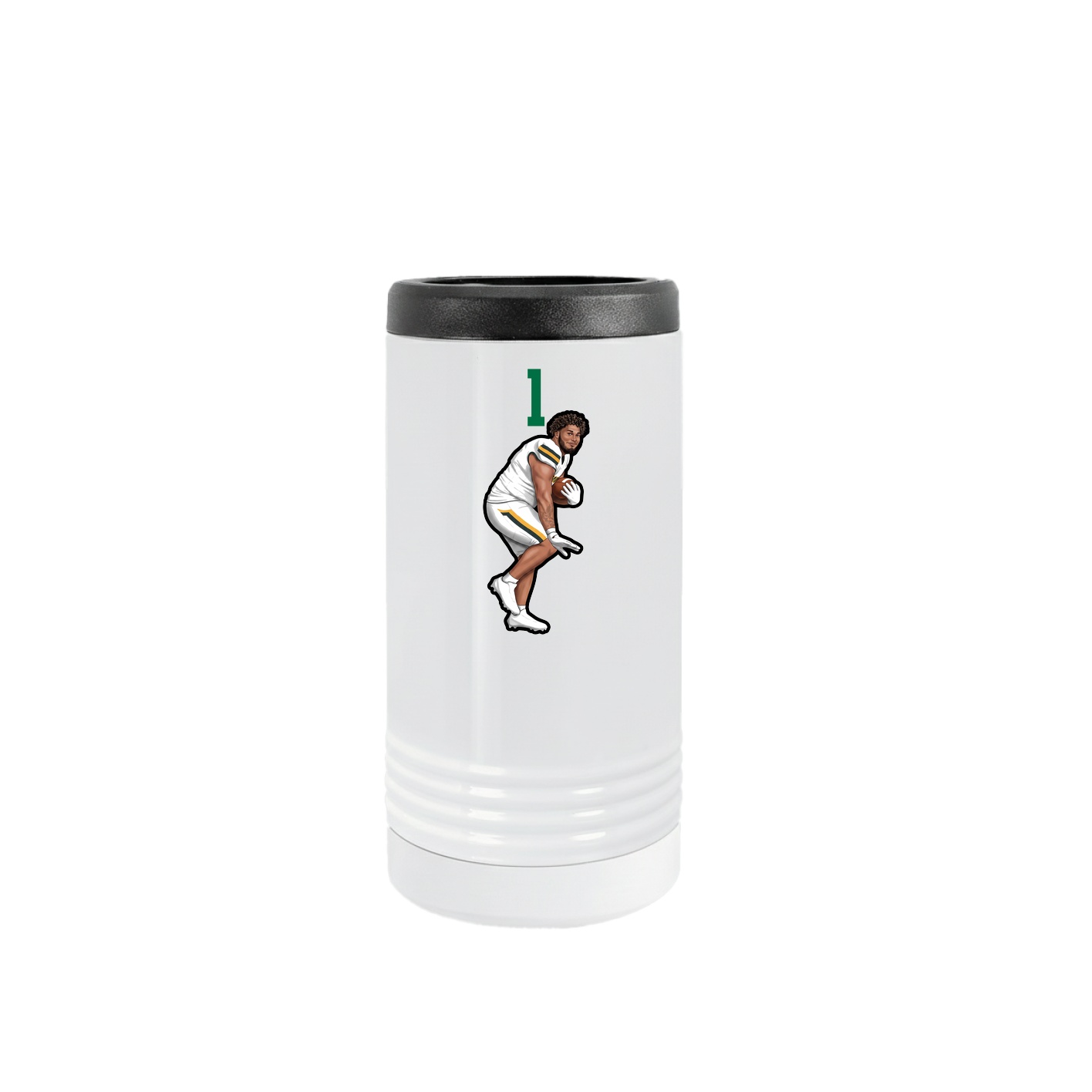 Slim Beverage Holder — Number Top in White