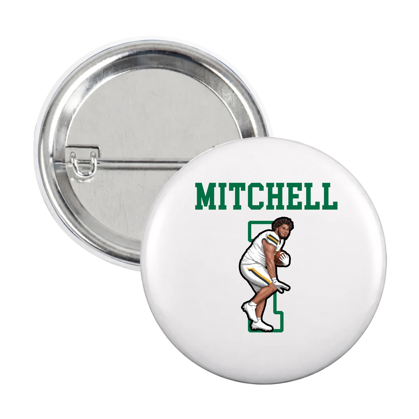 Game Day Button — Shirsey in White