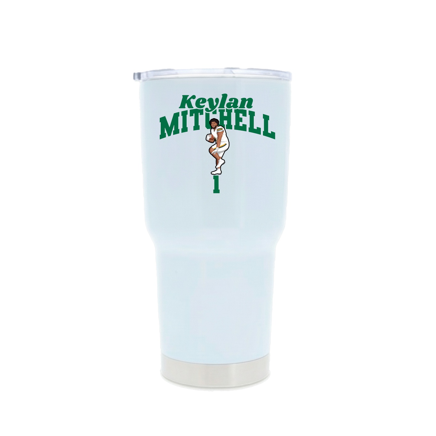 30oz Stainless Steel Tumbler — Signature Arch in White