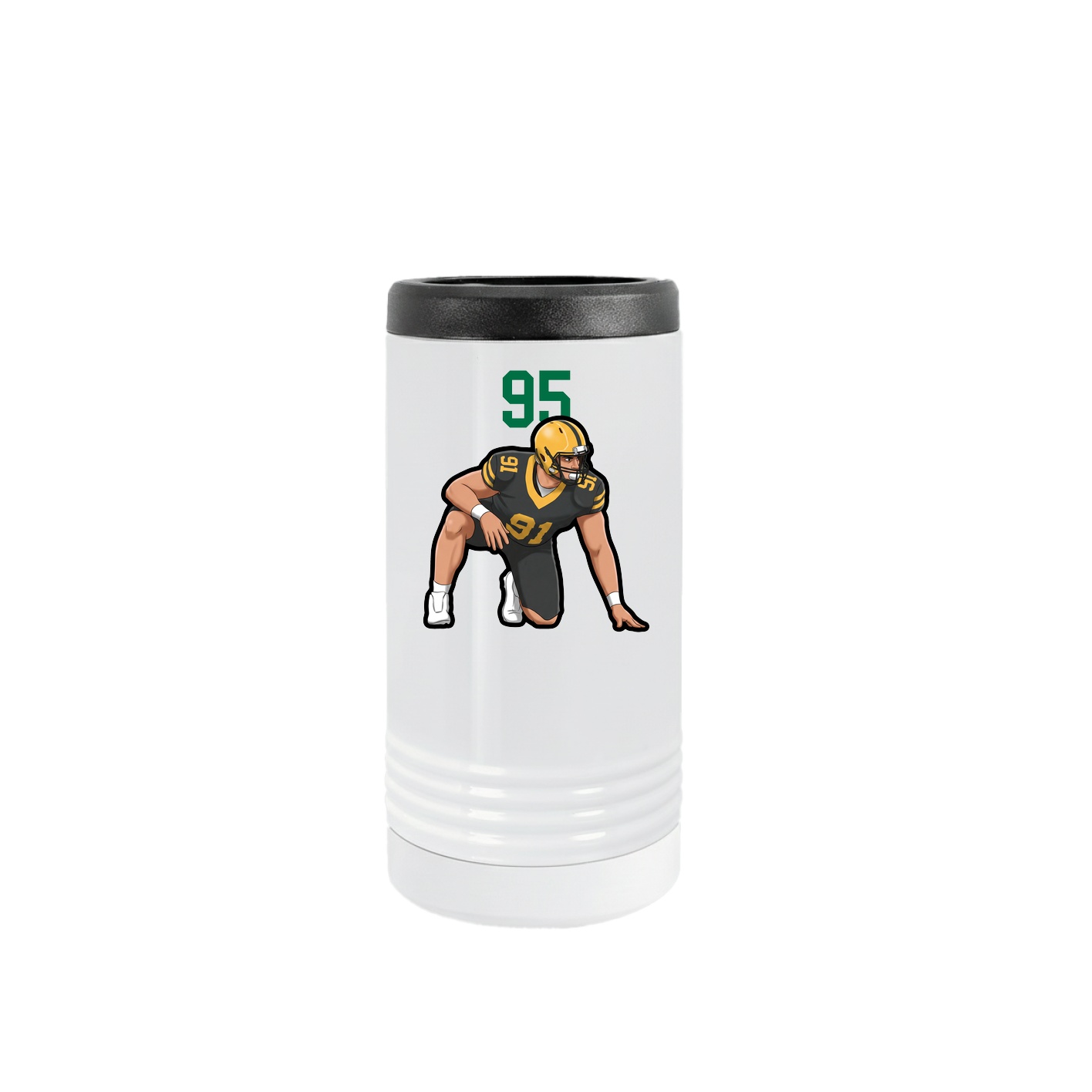 Slim Beverage Holder — Number Top in White