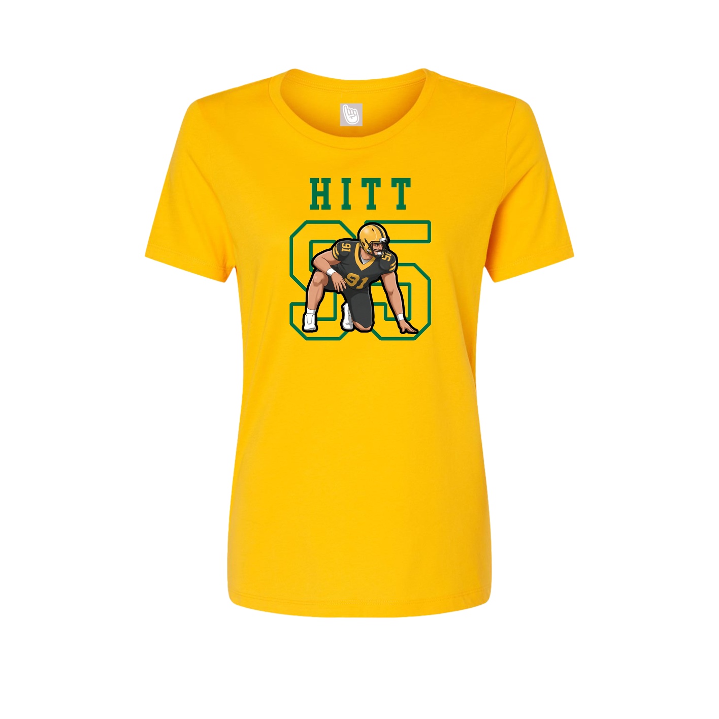 Fitted Women's Tee — Shirsey in Gold