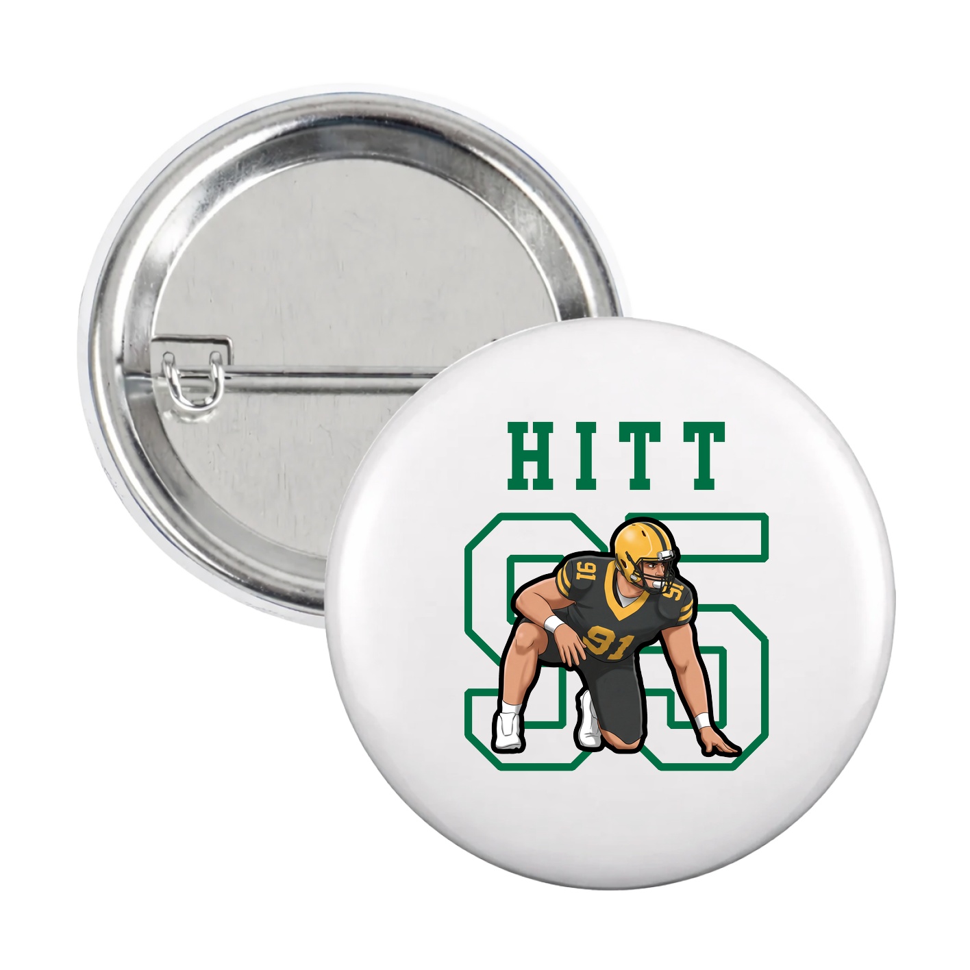 Game Day Button — Shirsey in White