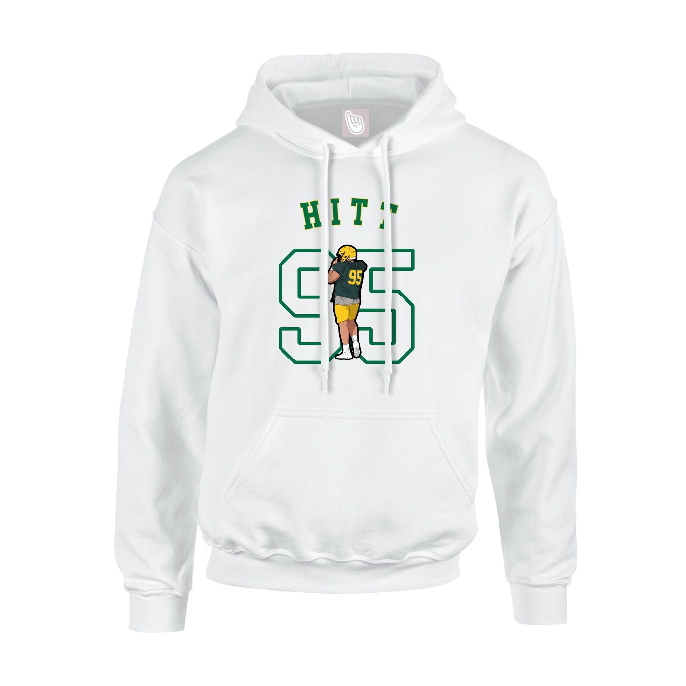 Youth Hoodie — Shirsey Arch in White