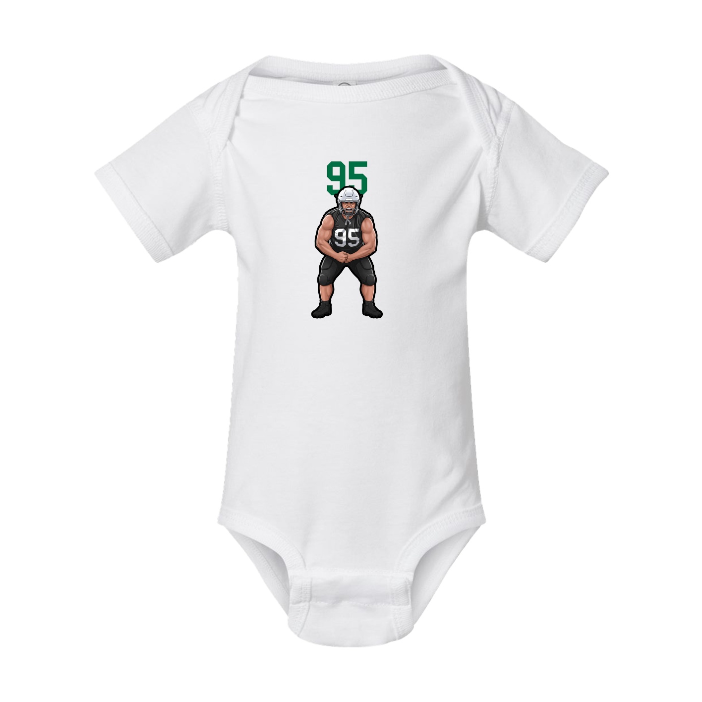Baby Onesie — Number Top in White