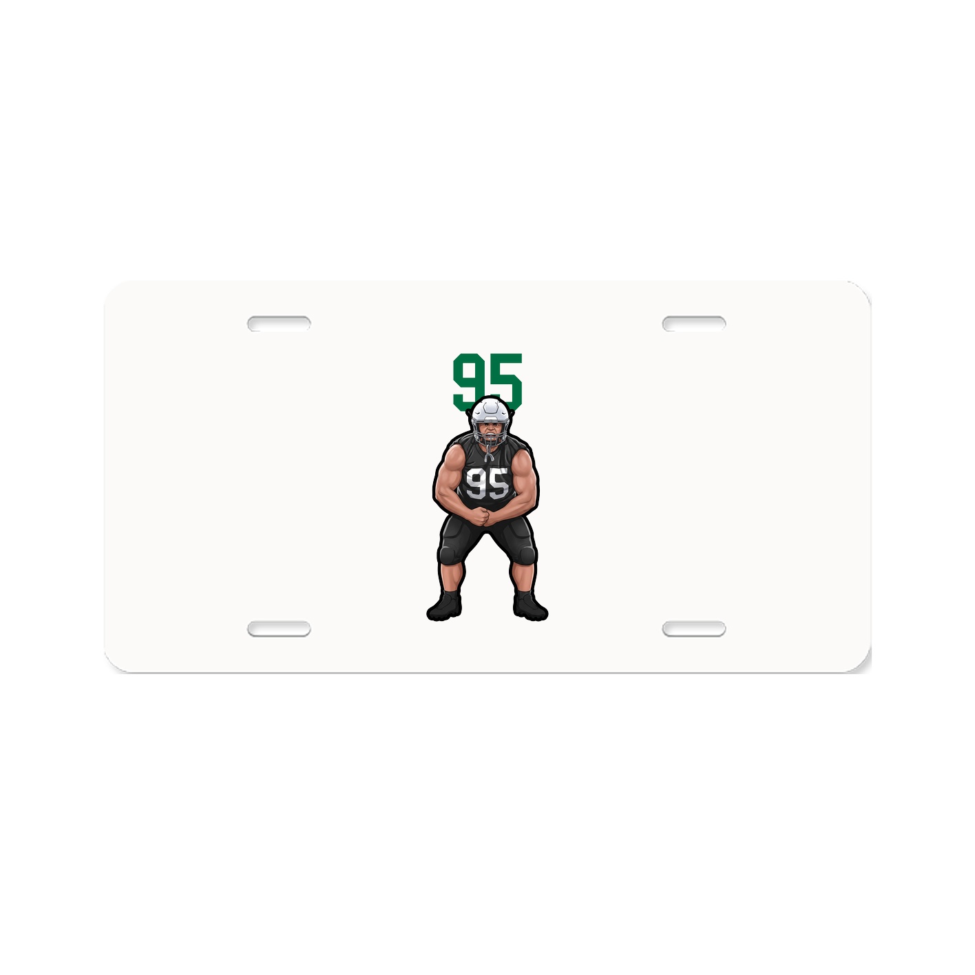 License Plate — Number Top in Classic