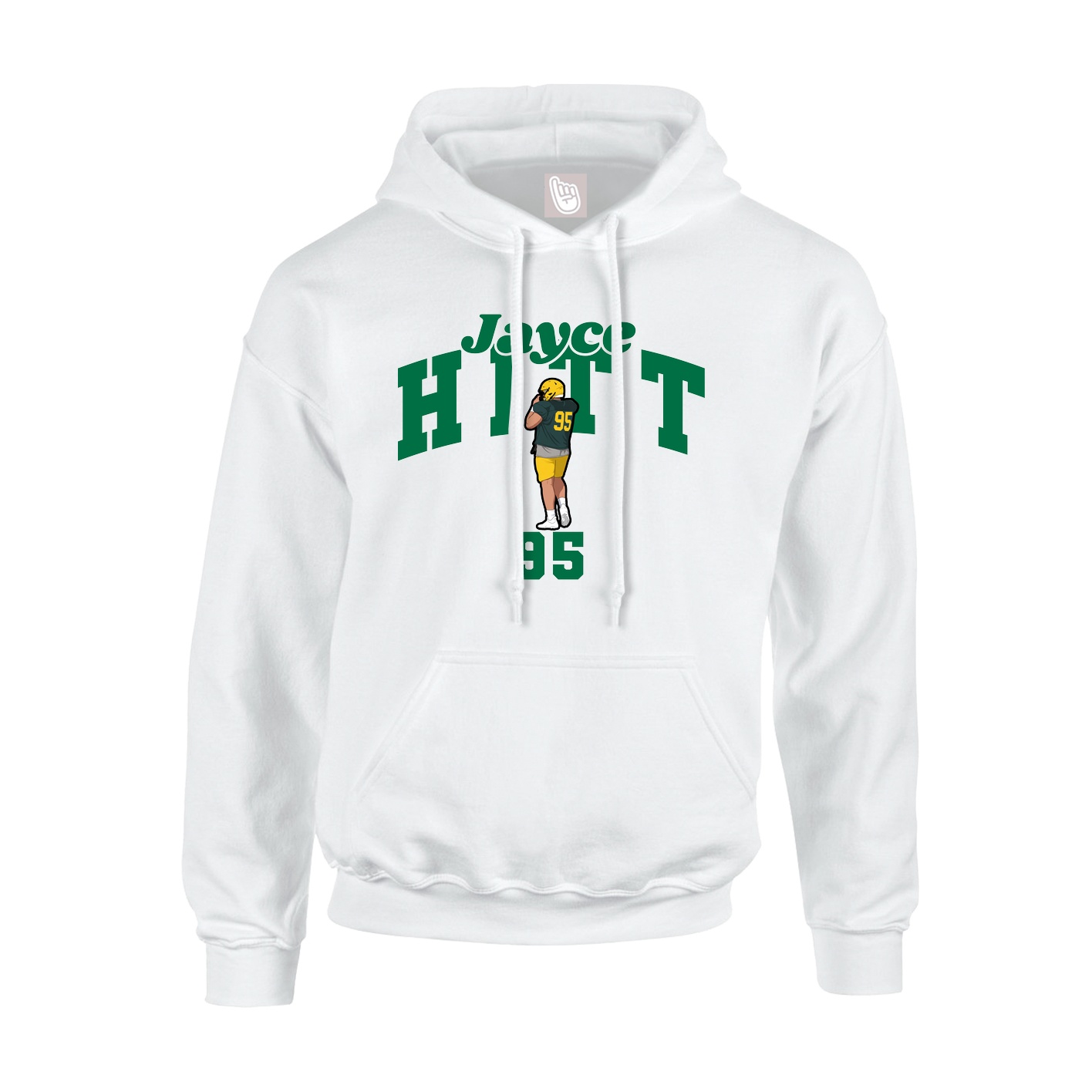 Hoodie — Signature Arch in White