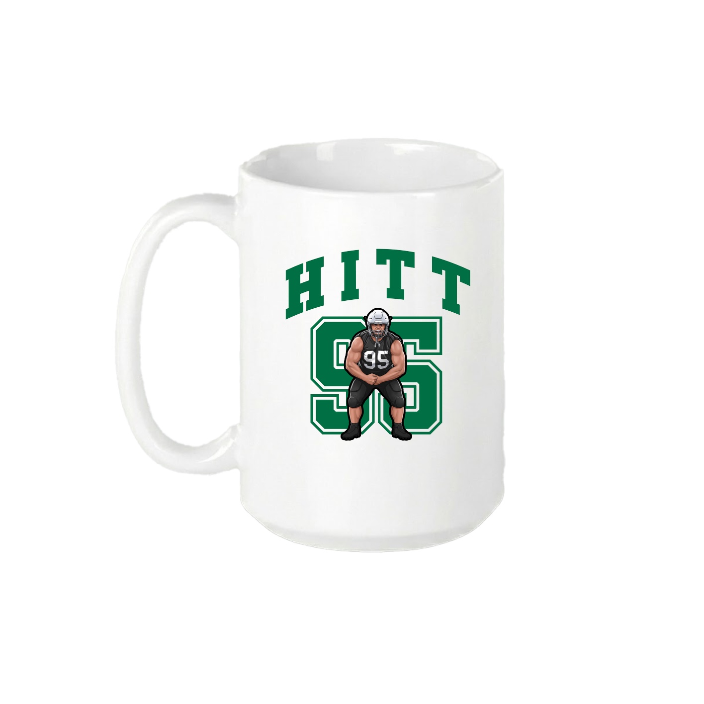 15oz Coffee Mug — Number in White