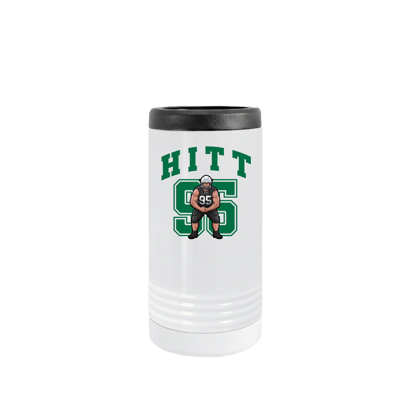 Slim Beverage Holder — Number in White