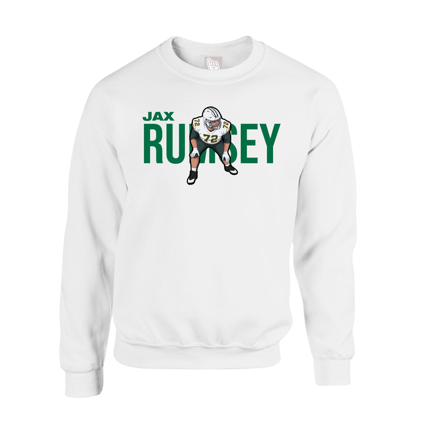 Fleece Crew — Player Name in White
