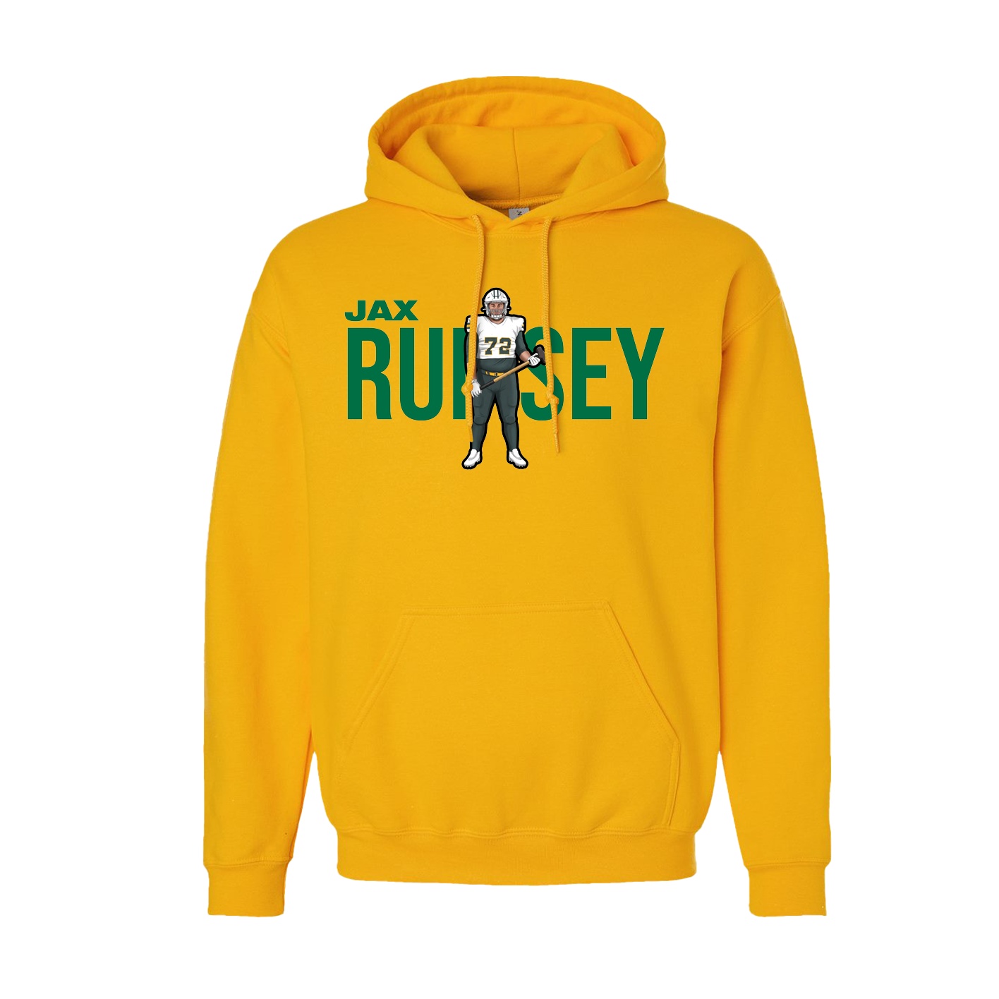 Youth Hoodie — Player Name in Gold