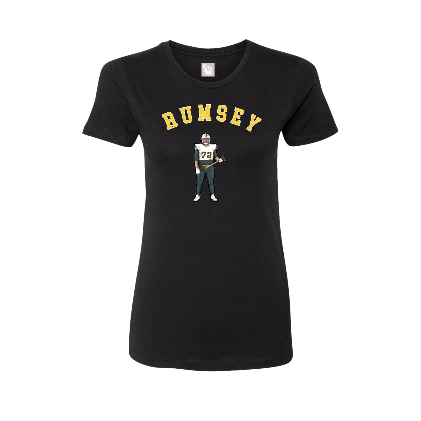 Fitted Women's Tee — Shirsey Arch in Black