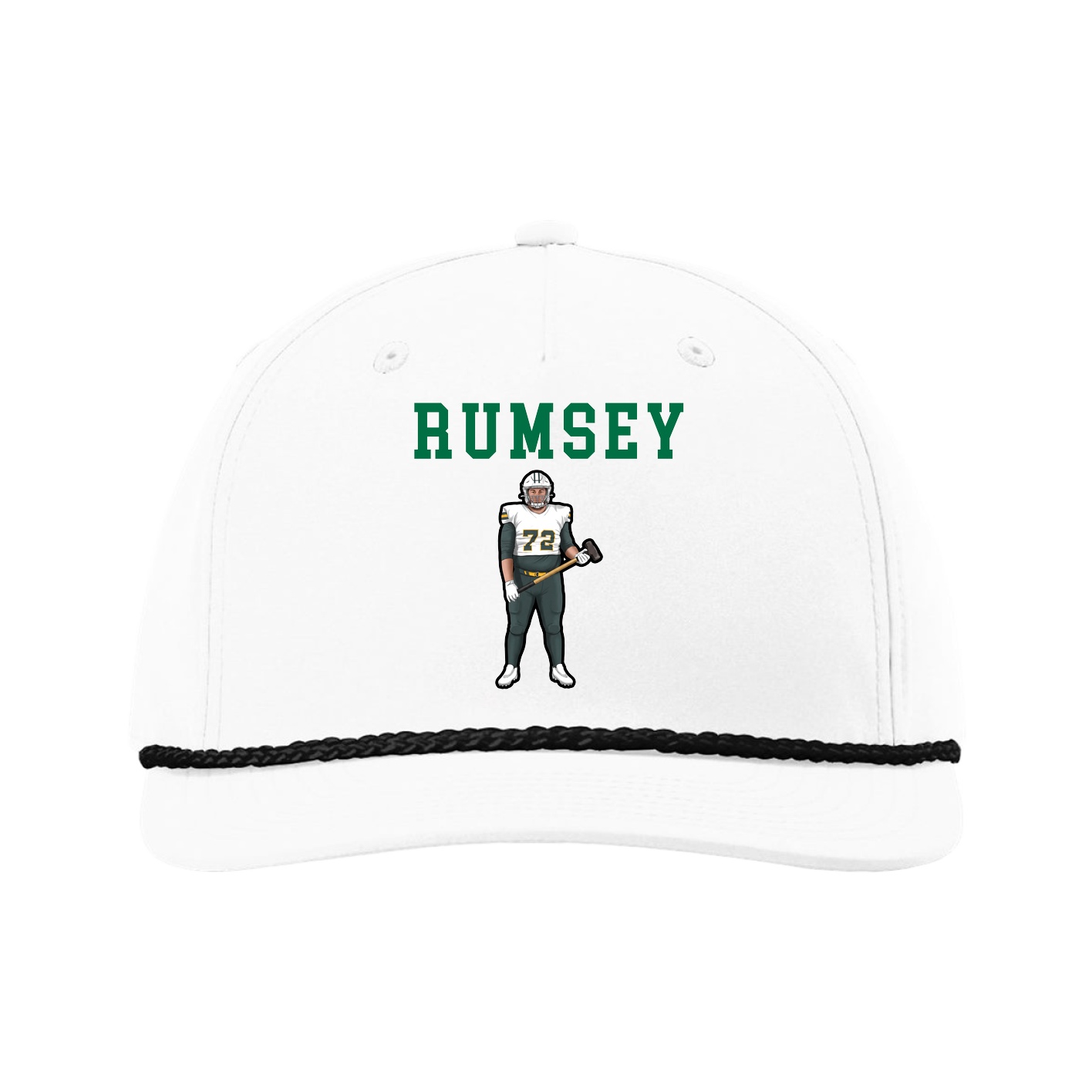 Five-Panel Classic Rope Cap — Shirsey in White