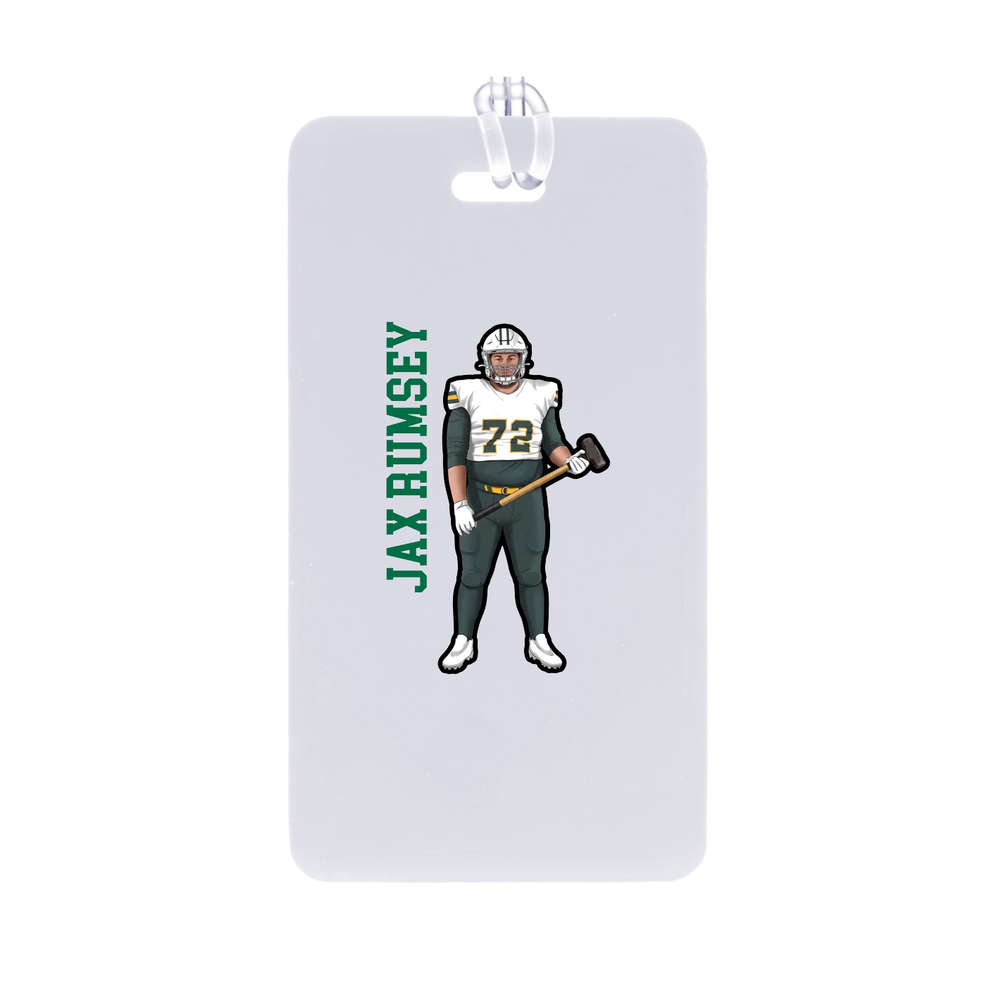 Bag Tag — Name Vertical in Classic
