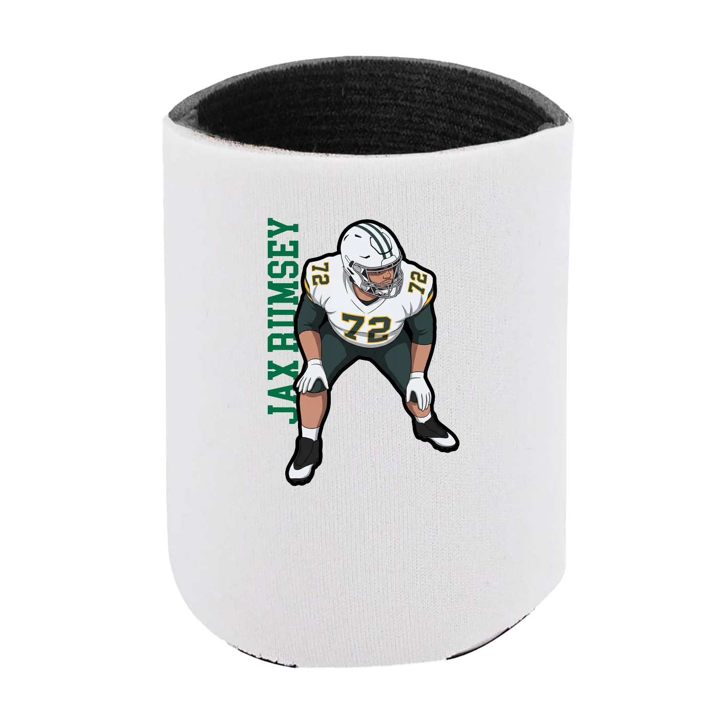 Can Holder — Name Vertical in White
