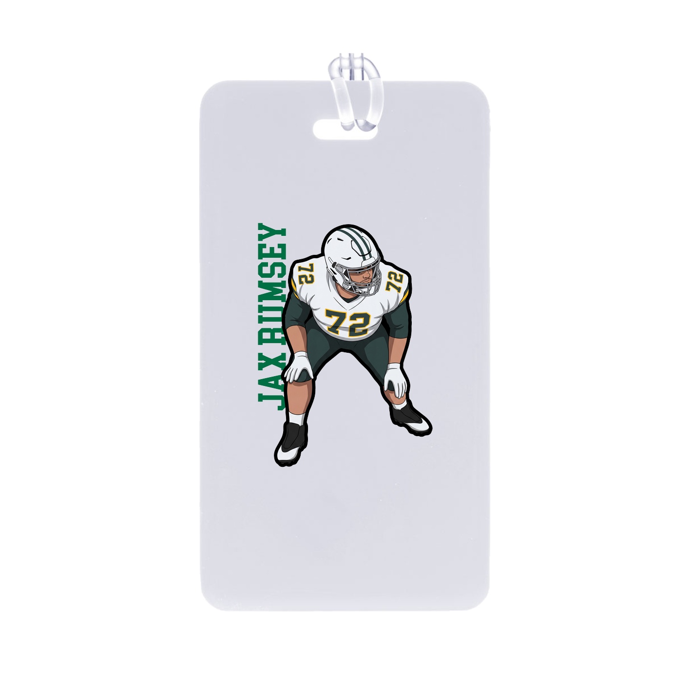 Bag Tag — Name Vertical in Classic