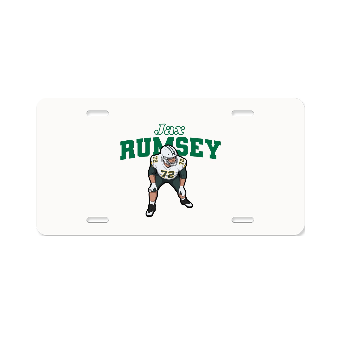License Plate — Name Arch in Classic