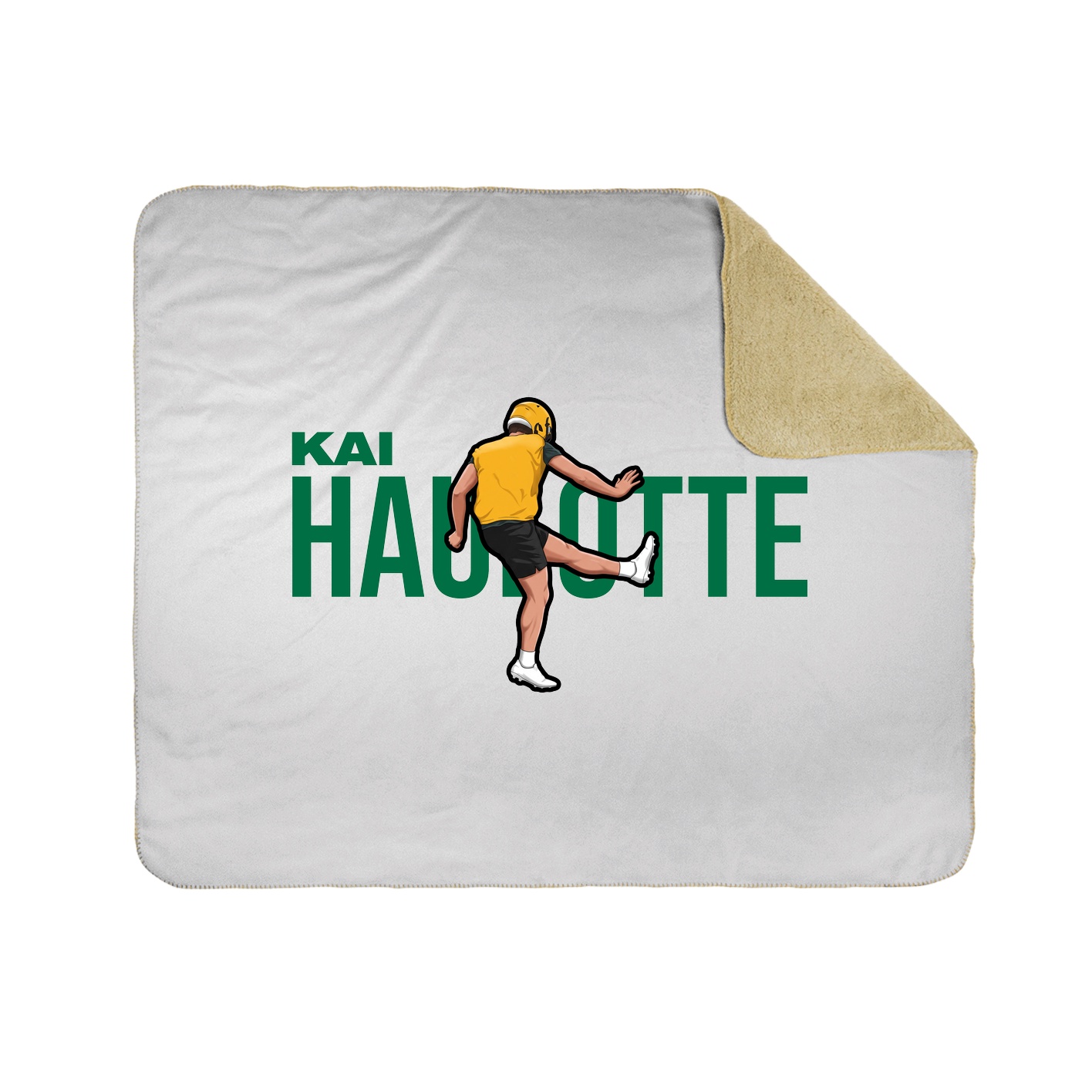 Throw Blanket — Player Name in White
