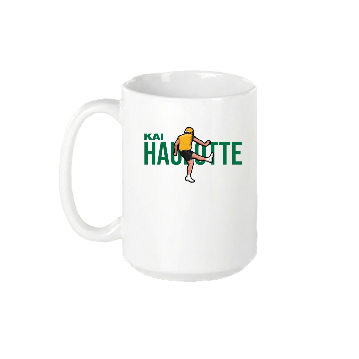15oz Coffee Mug — Player Name in White
