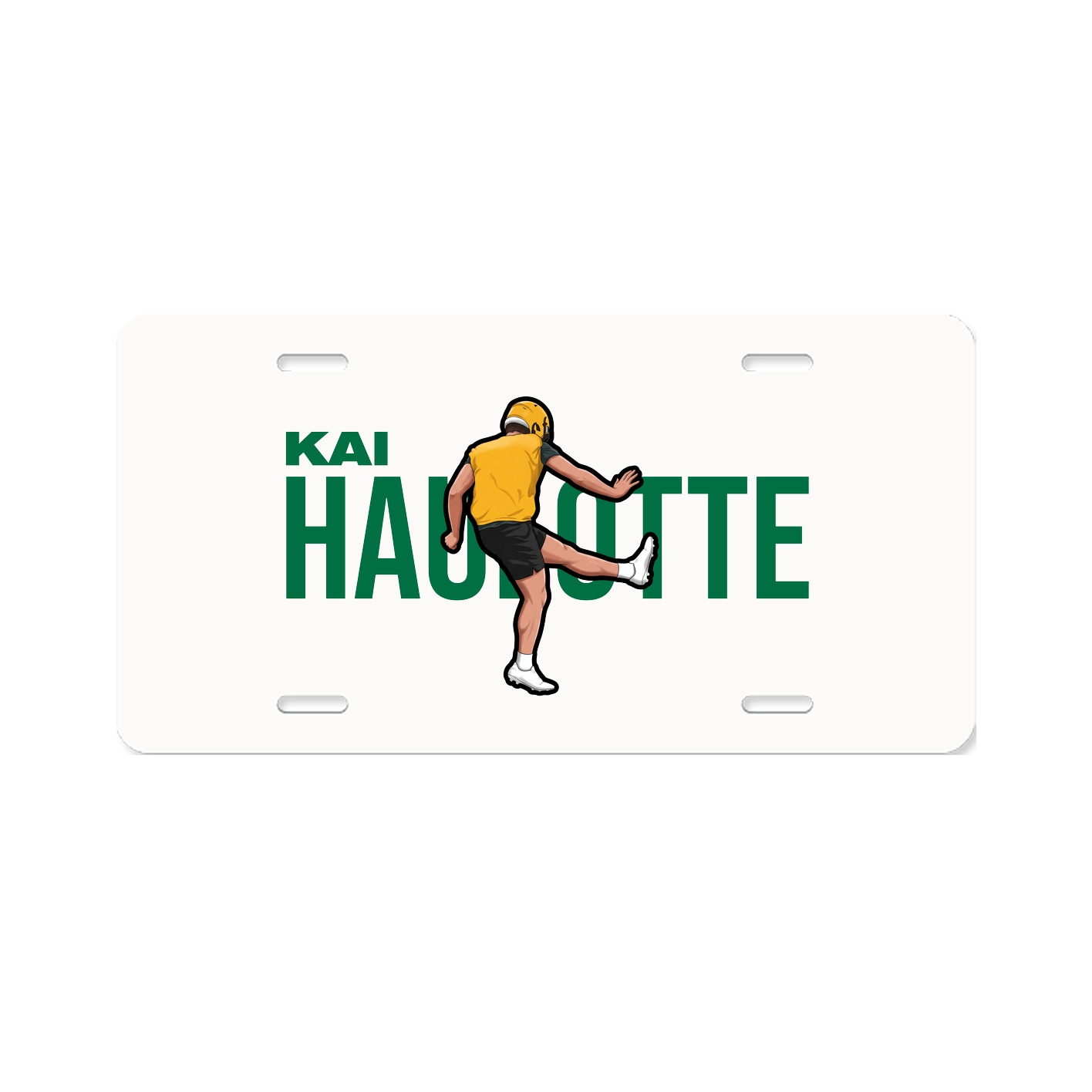 License Plate — Player Name in Classic
