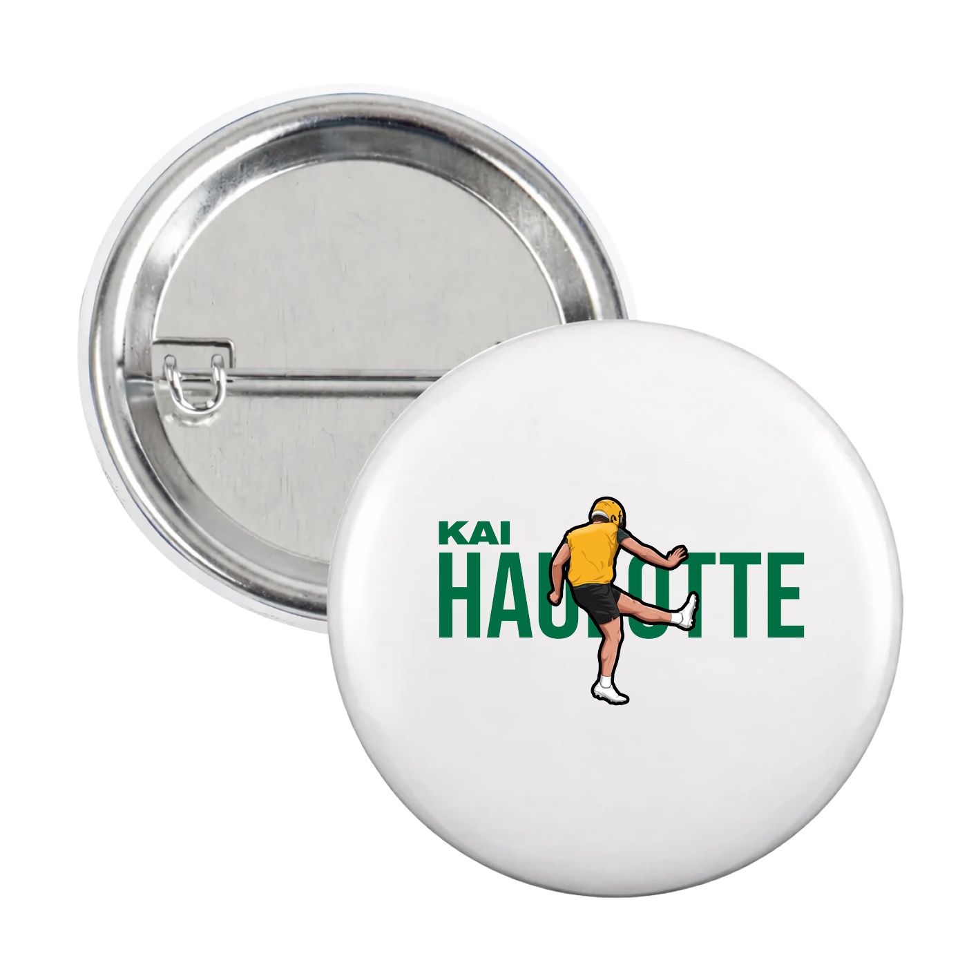 Game Day Button — Player Name in White