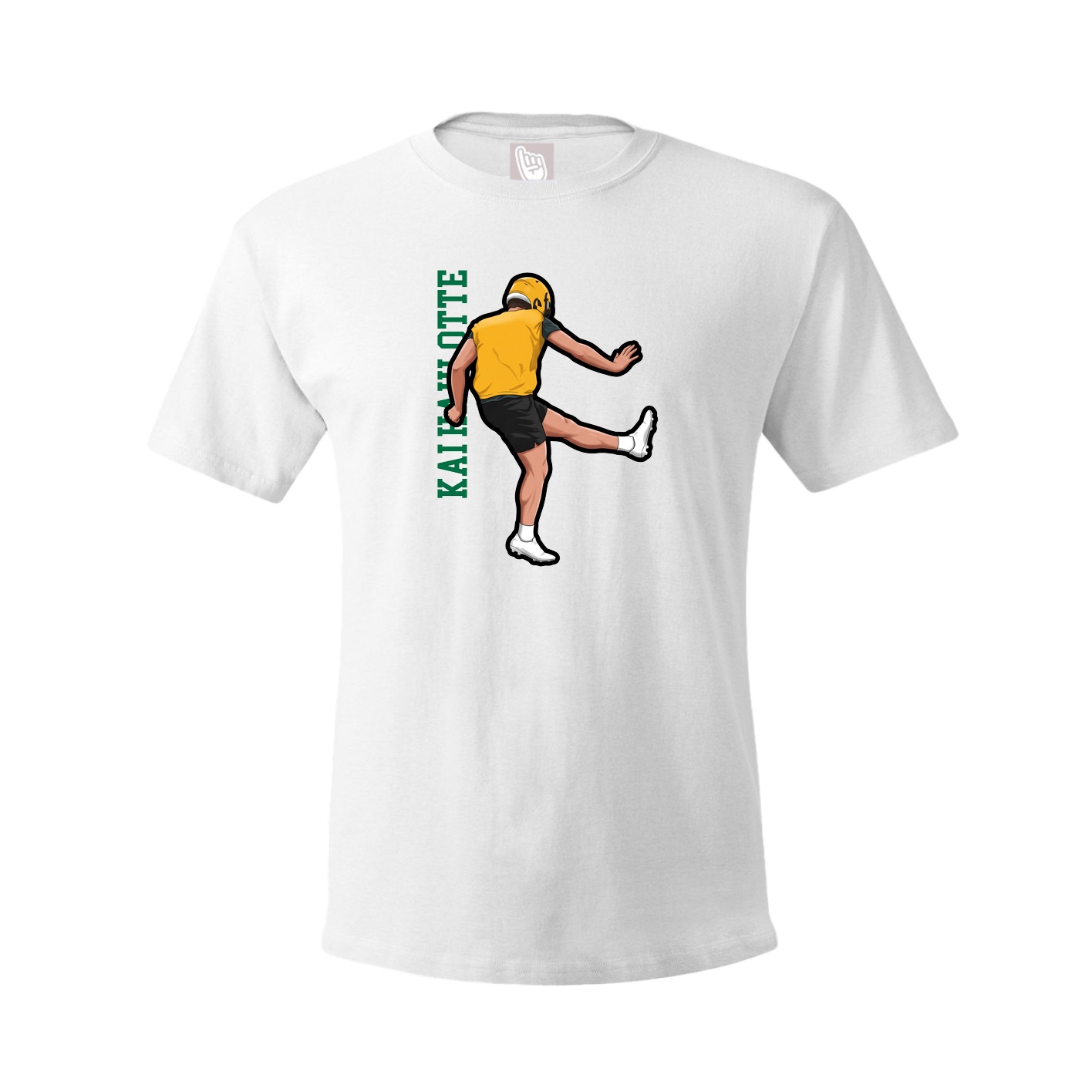 Tee — Name Vertical in White