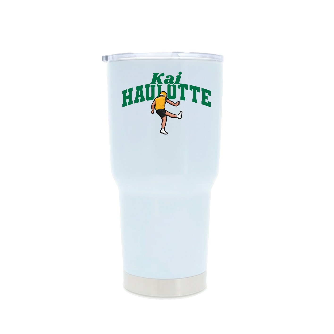 30oz Stainless Steel Tumbler — Signature Arch in White