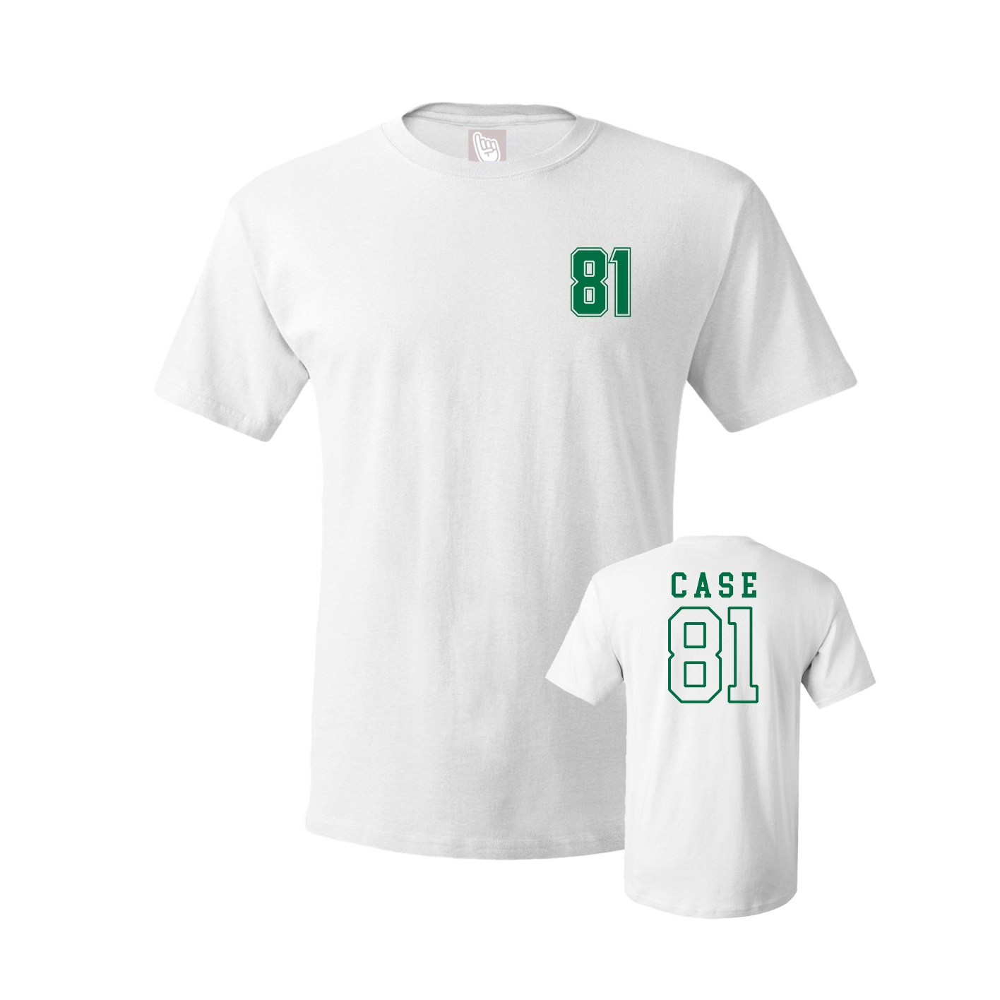 Youth Tee — Chest Back in White