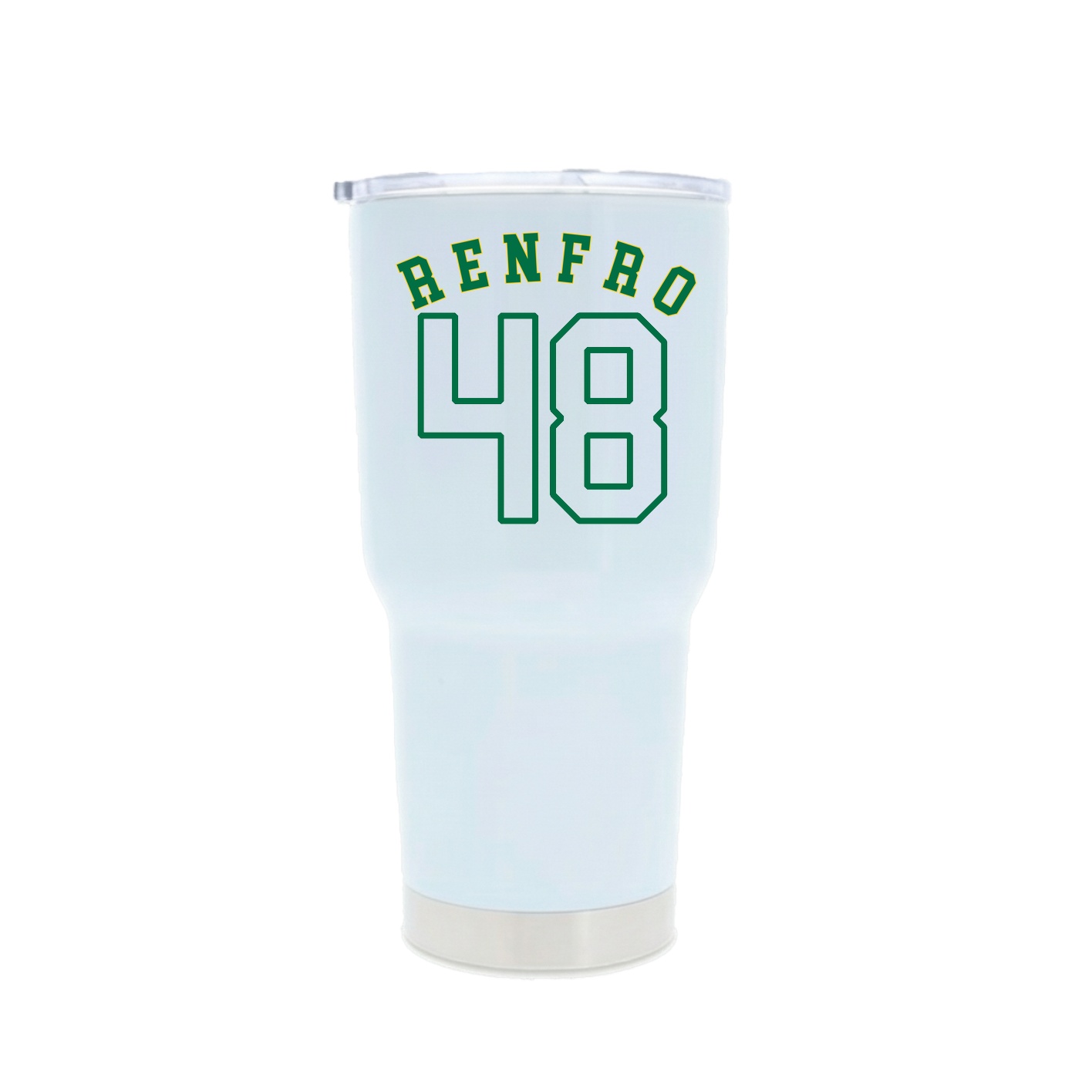 30oz Stainless Steel Tumbler — Shirsey Arch in White