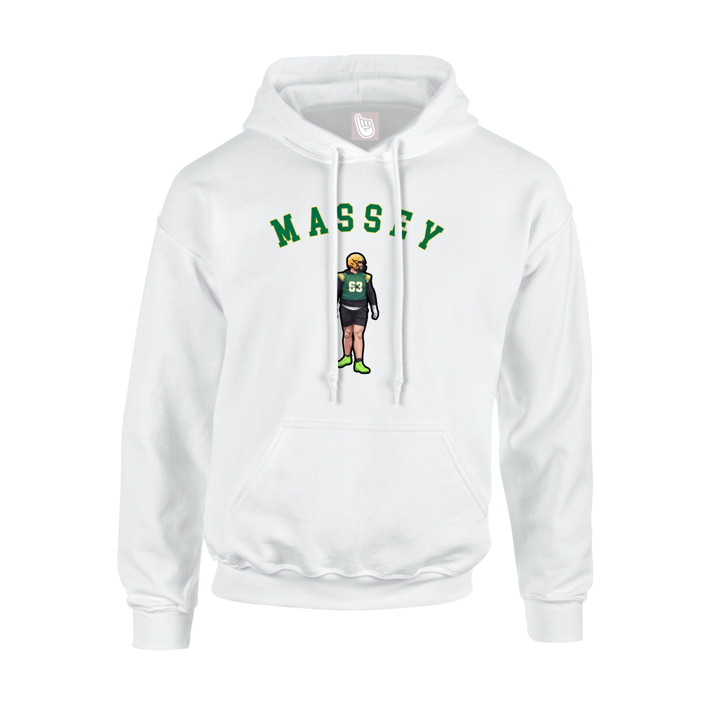 Hoodie — Shirsey Arch in White