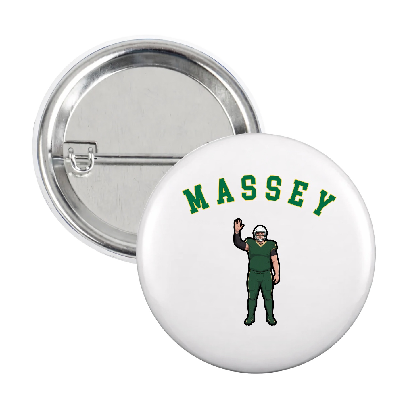 Game Day Button — Shirsey Arch in White