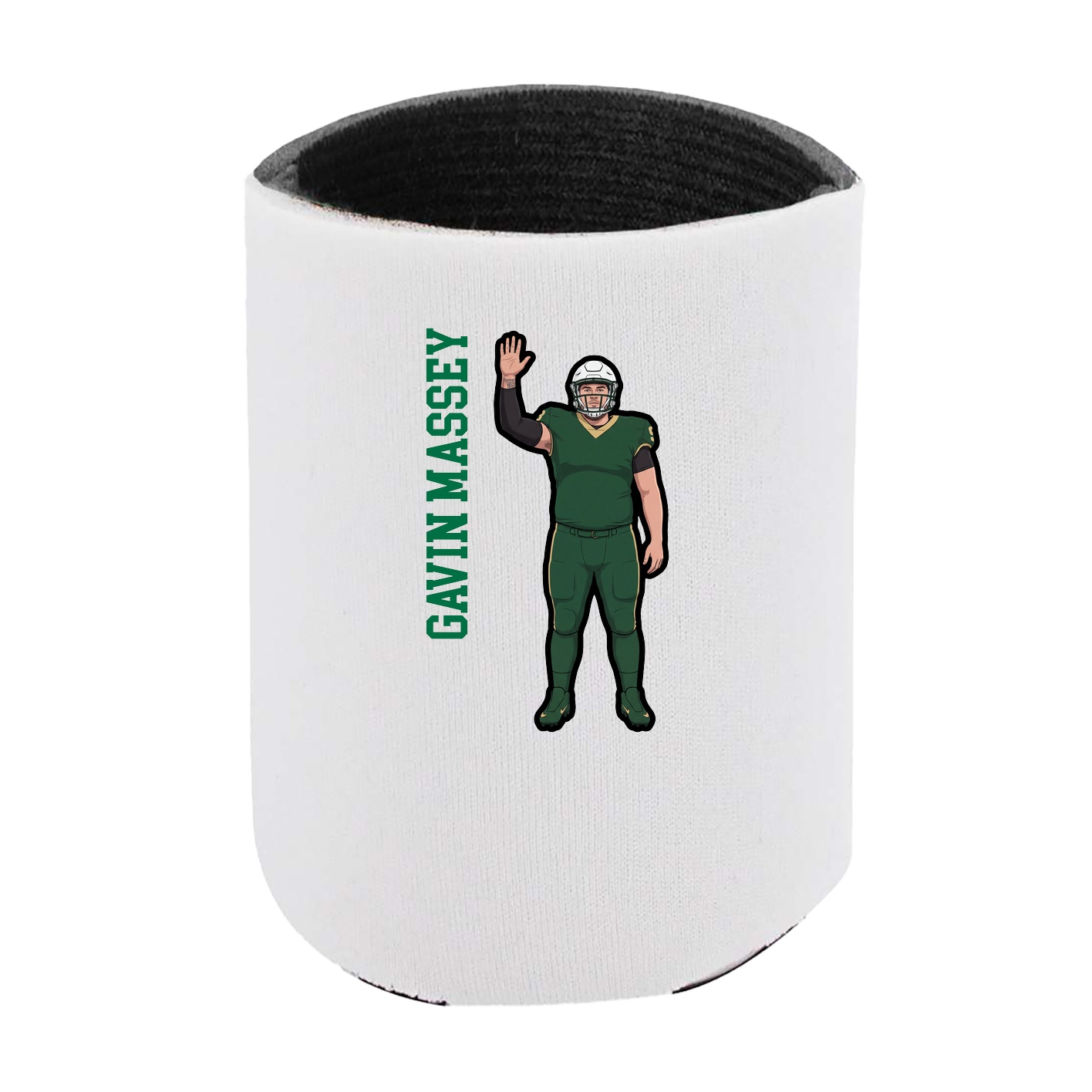 Can Holder — Name Vertical in White
